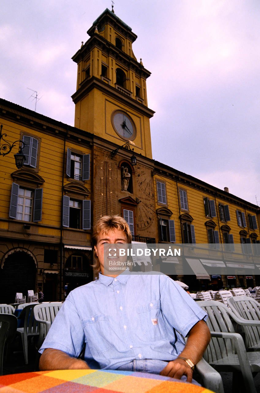 Fotboll, Serie A, Tomas Brolin, Parma, på stan. Football,