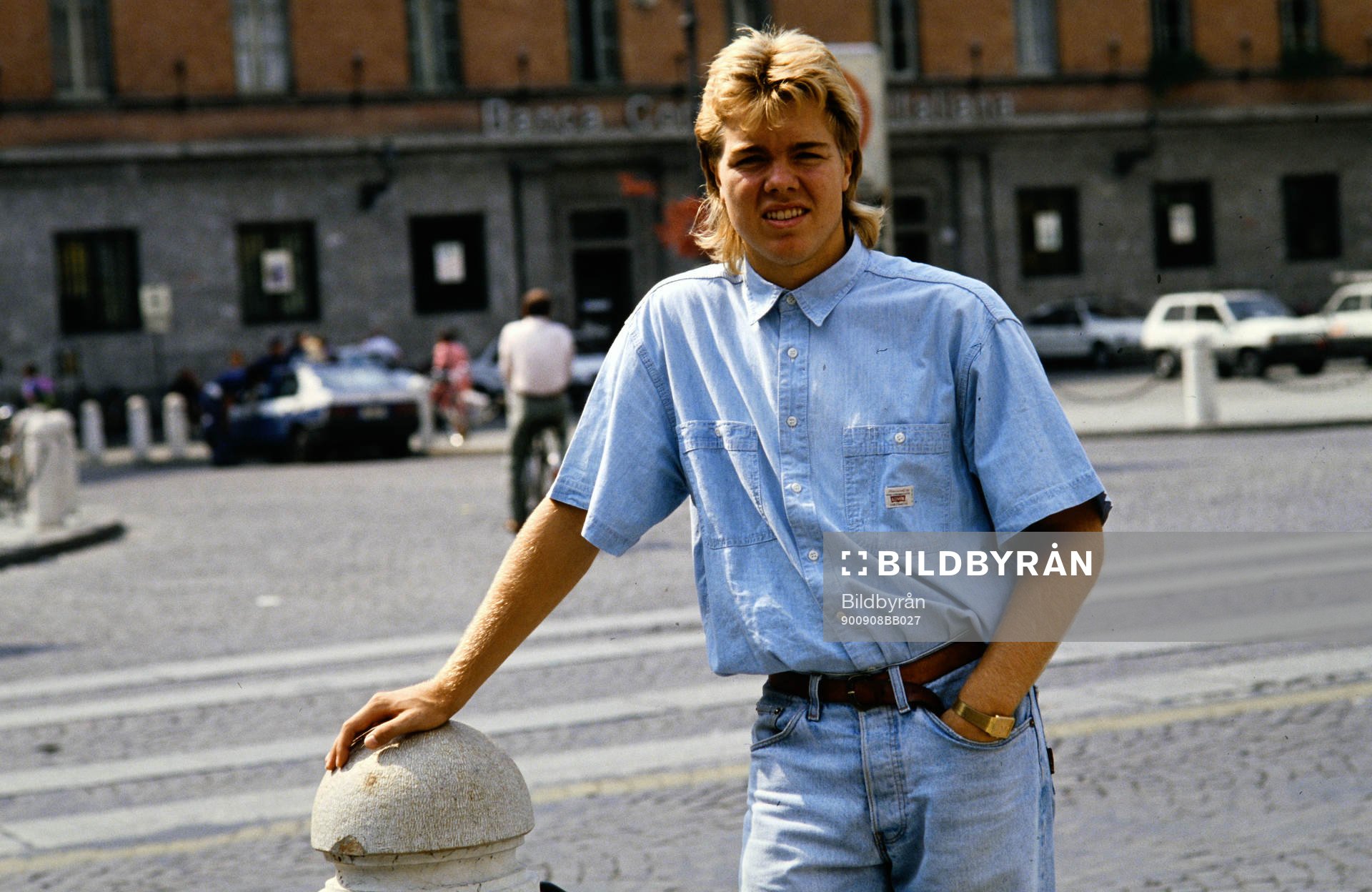 Fotboll, Serie A, Tomas Brolin, Parma, på stan. Football,
