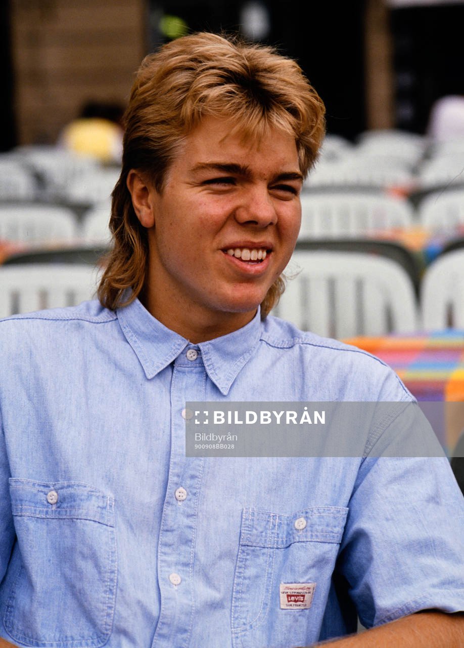 Fotboll, Serie A, Tomas Brolin, Parma, på stan. Football,