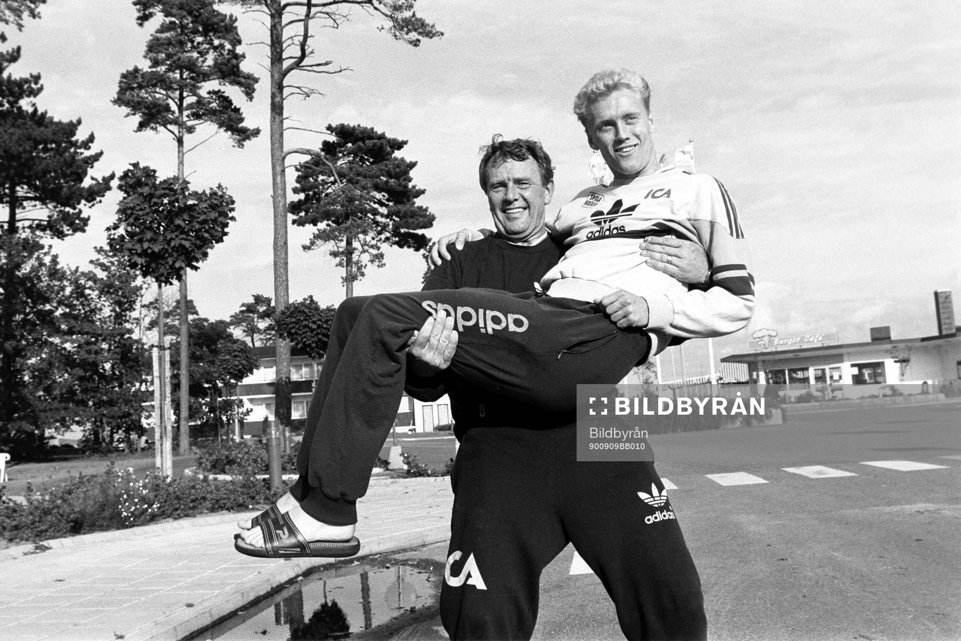  Nils Andersson, förbundskapten och Björn Lilius.