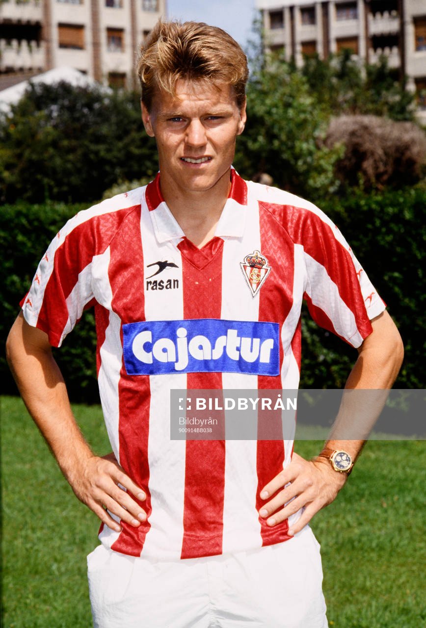 Joakim Nilsson, Sporting Gijon. Football, La Liga: Joakim