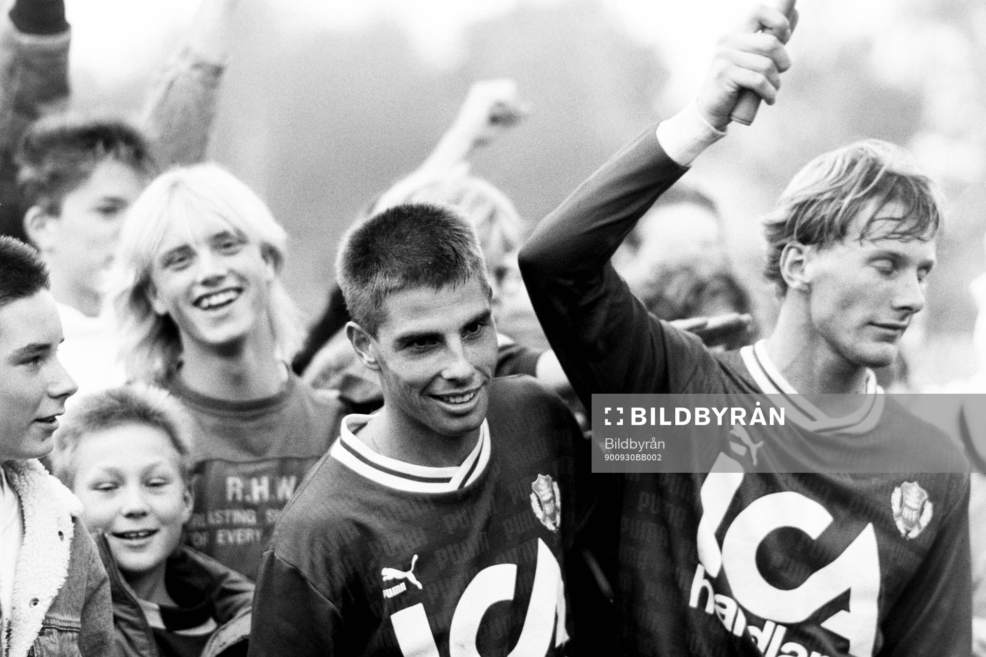 Helsingborgs målskyttar Jonas Dahlgren och Anders Jönsson