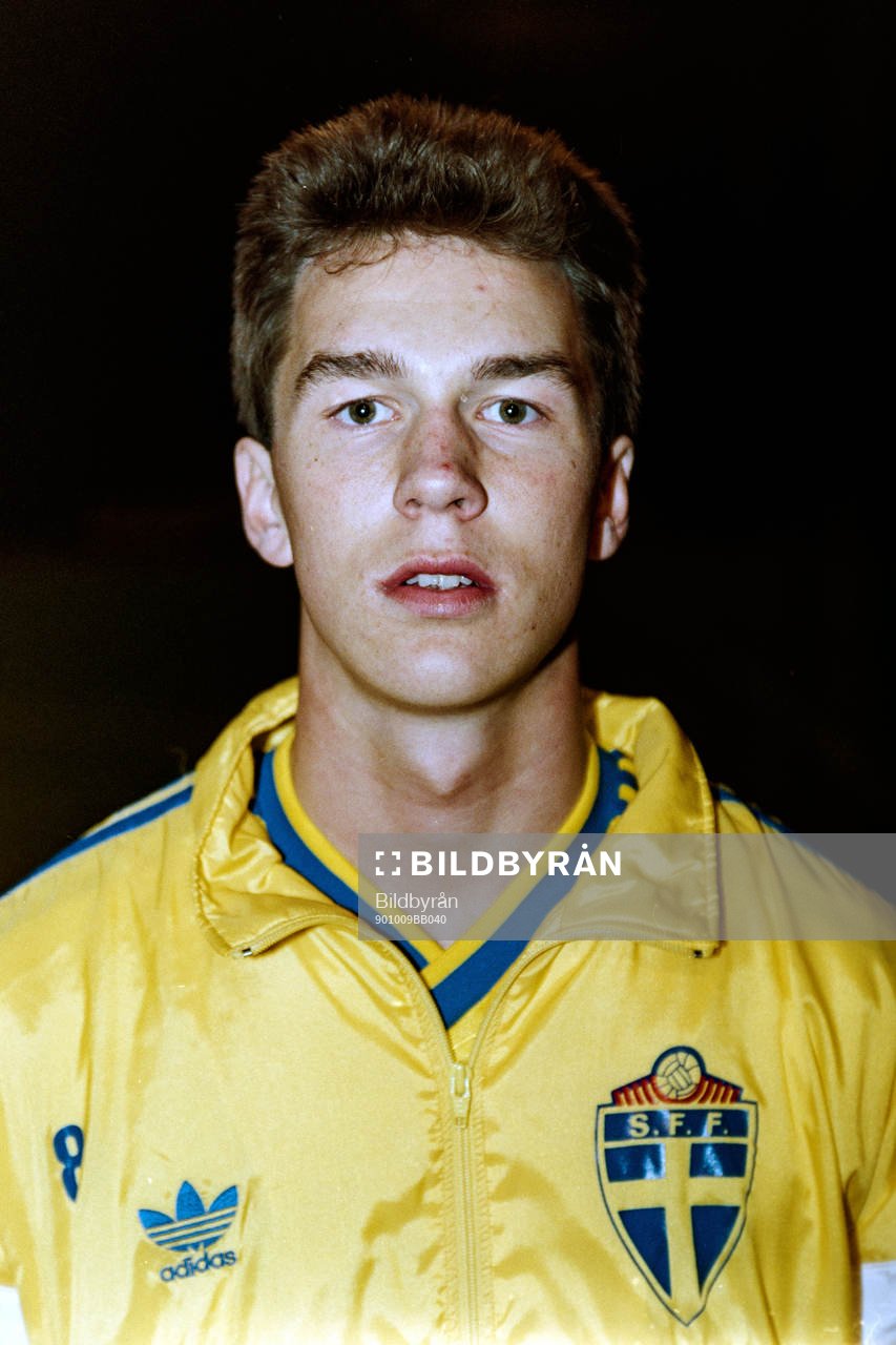 Fotboll, OS-Landskamp, Sverige - Tyskland, 1-2: Patrik Andersson, Sverige.