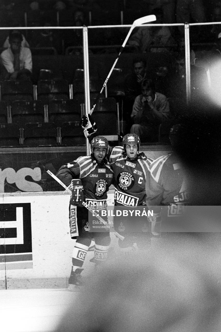 Patrik Erickson och Anders Carlsson, Brynäs jublar