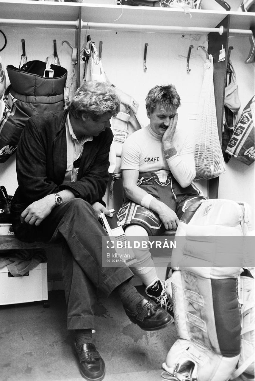 Percy Nilsson och Peter Lindmark, målvakt, Malmö
