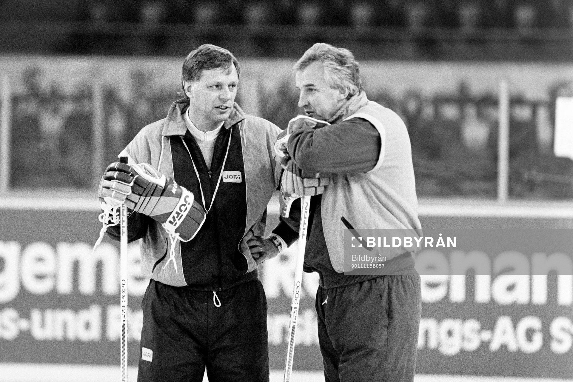 Conny Evensson, förbundskapten och Curt Lindmark,