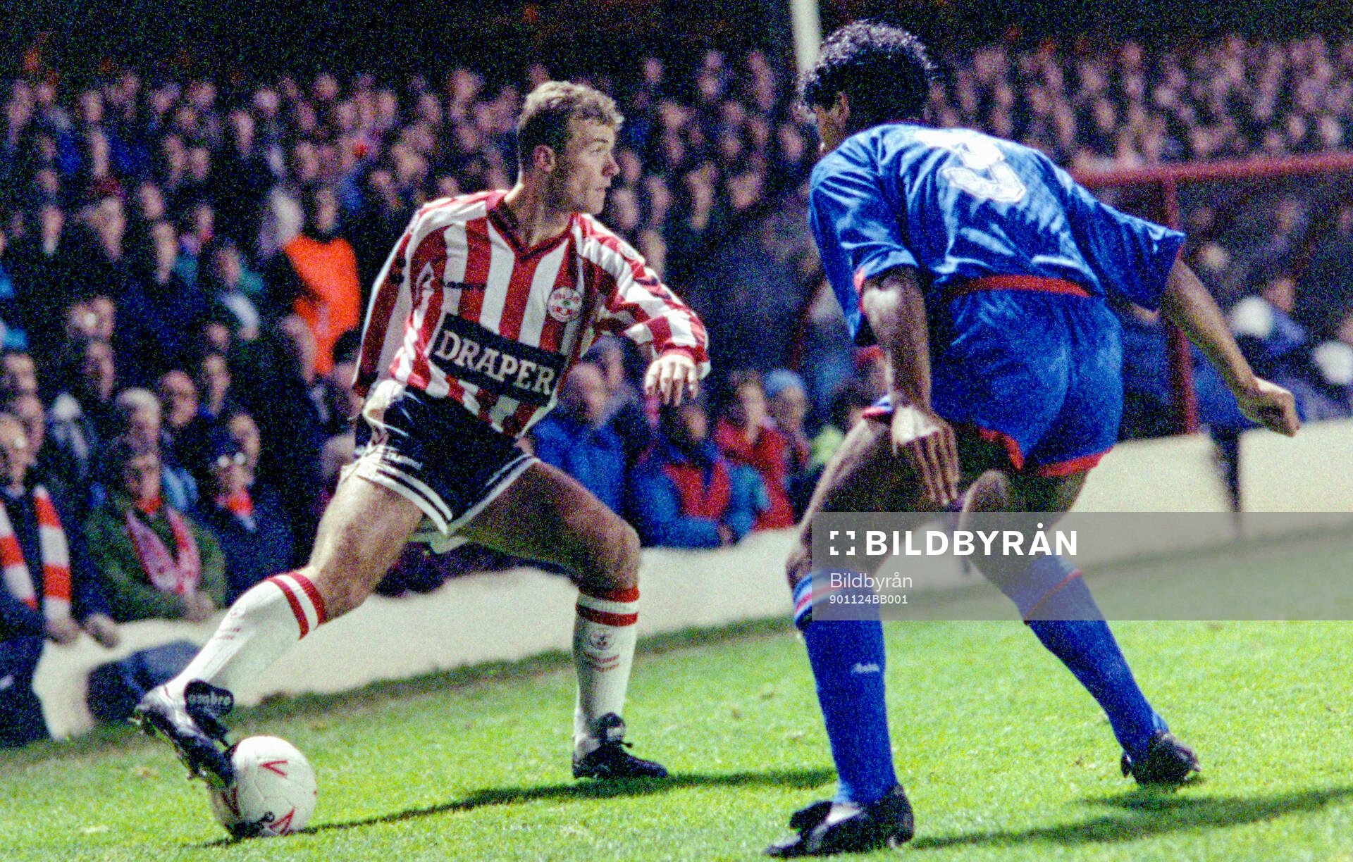 Football, Barclays League Division 1, England 1990-1991, Southampton - Crystal Palace: Southamptons Alan Shearer.