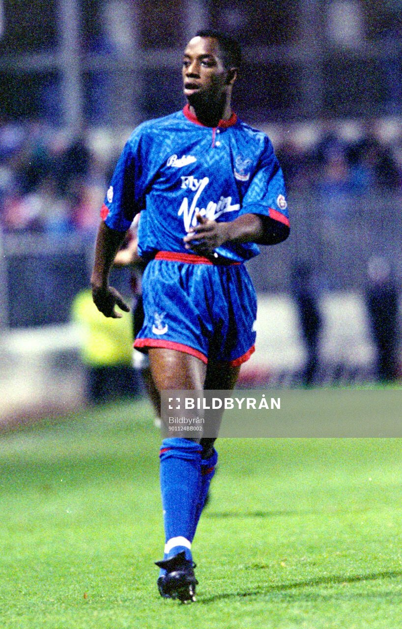 Football, Barclays League Division 1, England 1990-1991, Southampton - Crystal Palace: Ian Wright of Crystal Palace.