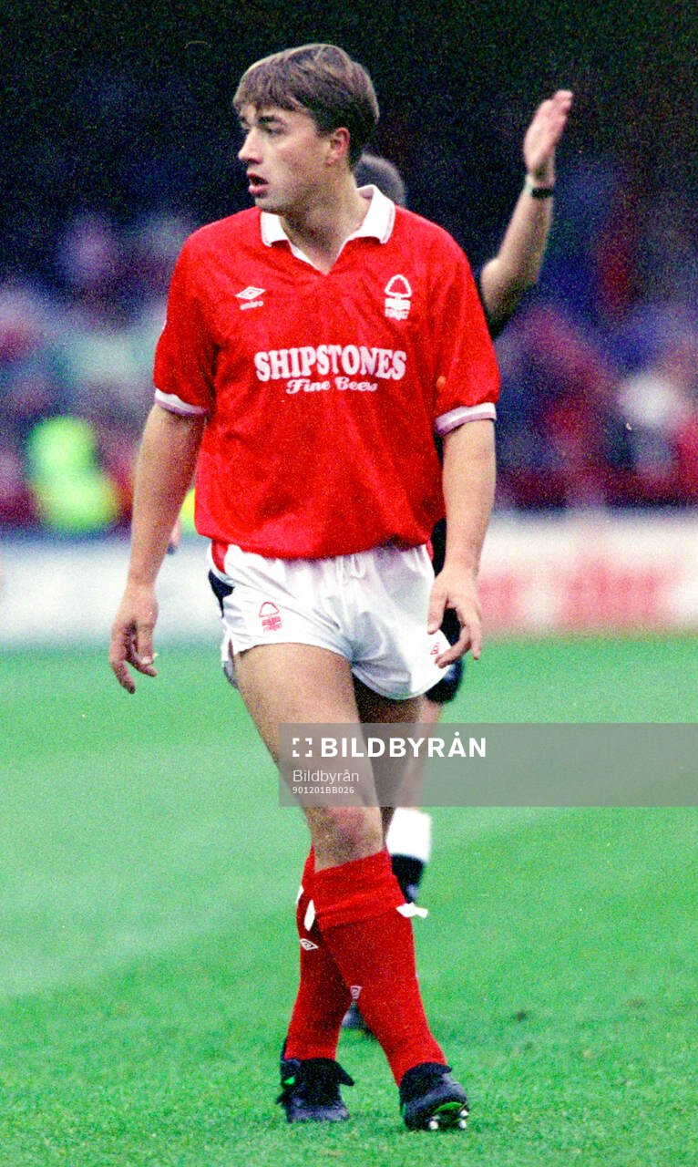 Football, Barclays League Division 1, England 1990-1991, Nottingham Forest - Luton: Nottinghams Nigel Jemson.