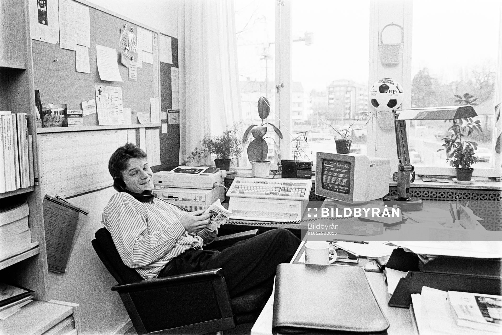 Hans Hultman, informationschef på Svenska Fotbollförbundet