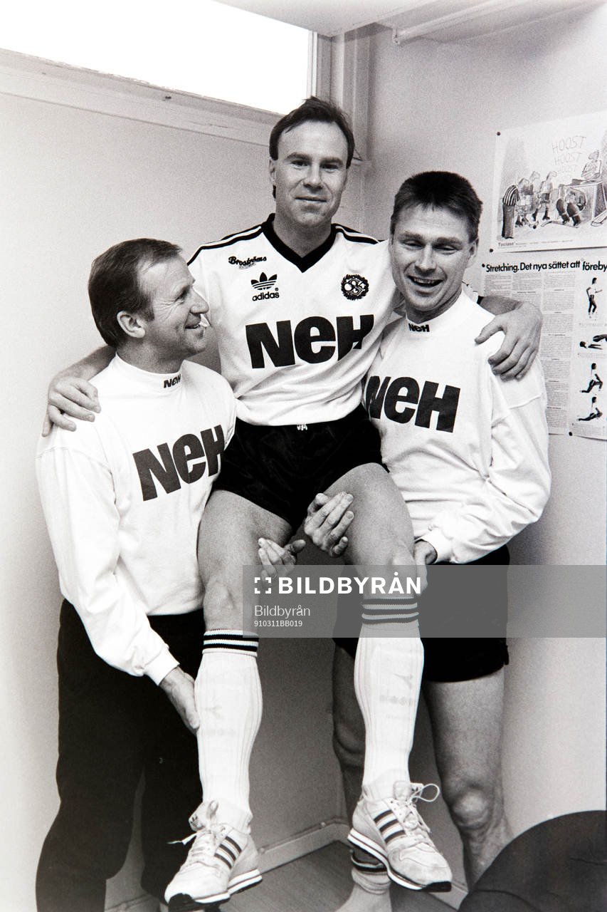 Rolf Zetterlund, tränare, Hans Holmqvist och Sven