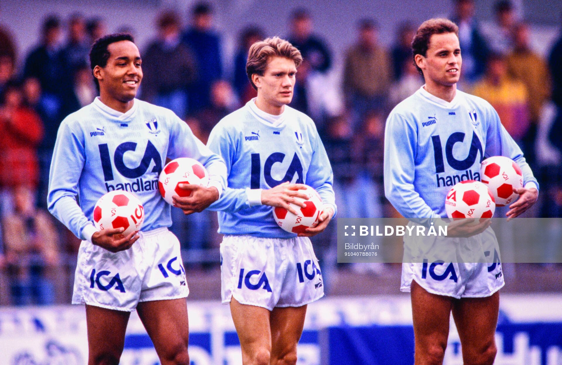 Malmös Martin Dahlin, Stefan Alvén och Jörgen Lundberg