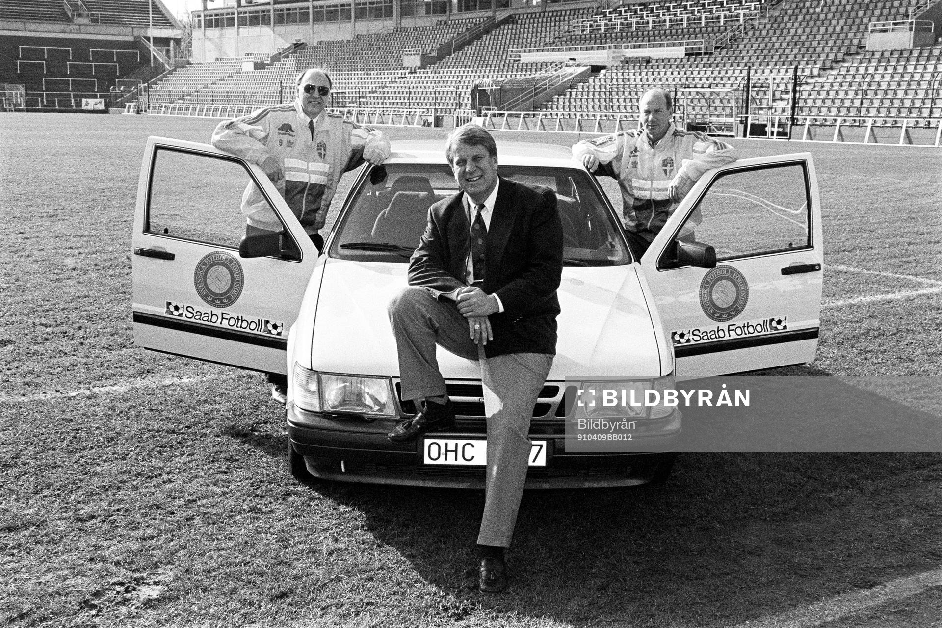 Lars Arnesson och Tommy Svensson, förbundskapten, Sverige