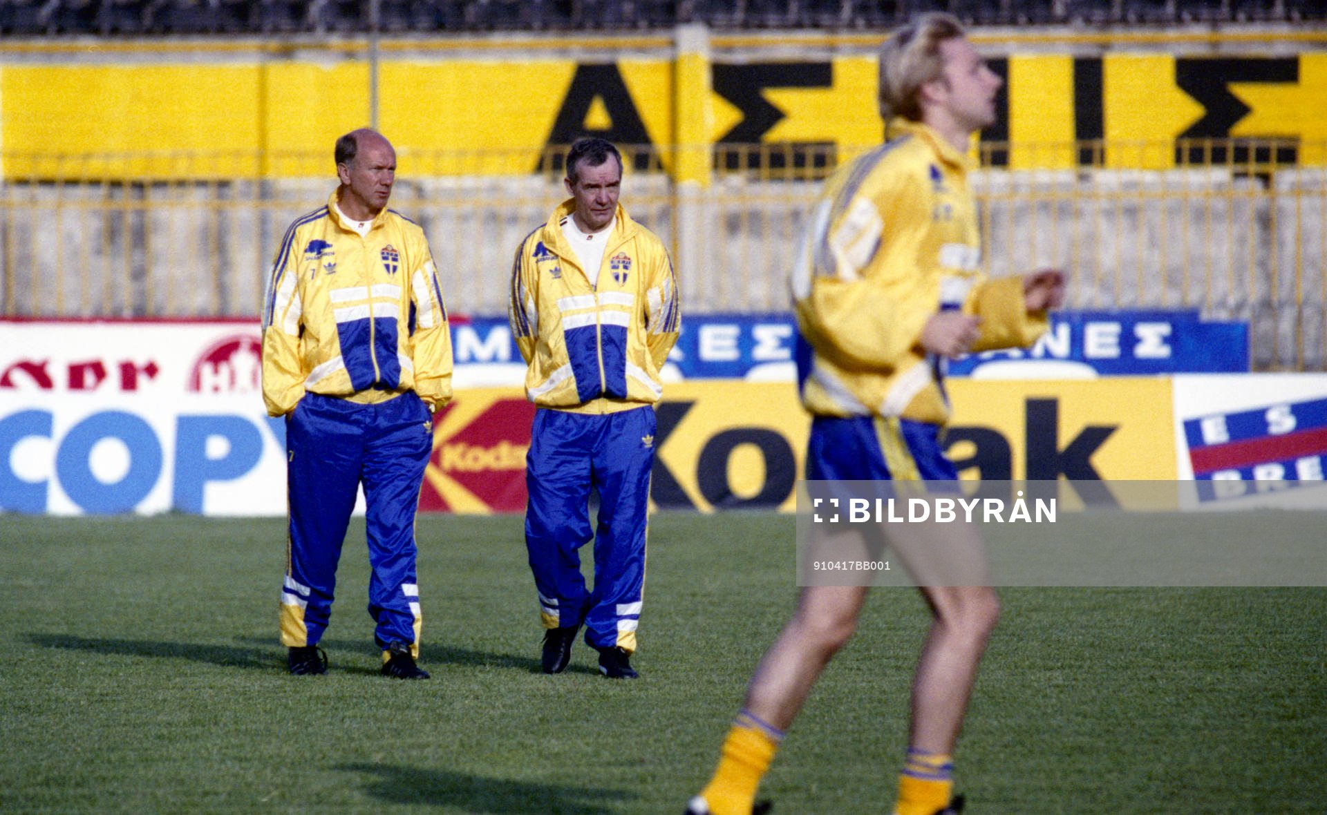 Tommy Svensson, förbundskapten och Tord Grip, Sverige