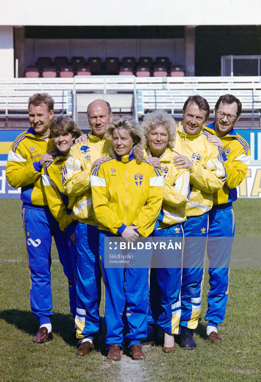 Ulf Lyfors, Pia Sundhage, Tommy Svensson, Gunilla Paijkull,