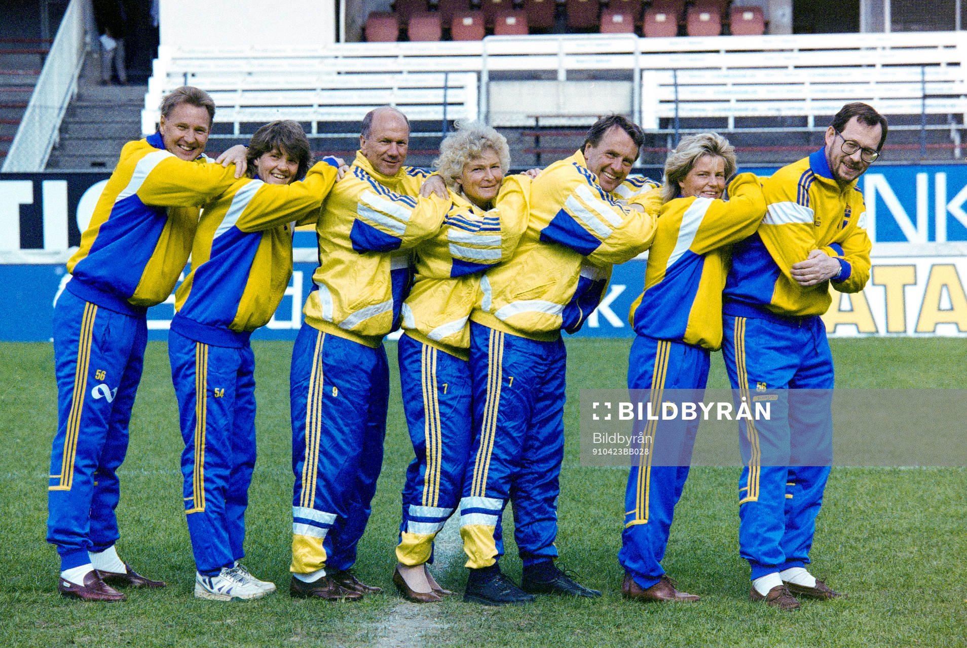 Ulf Lyfors, Pia Sundhage, Tommy Svensson, Gunilla Paijkull,