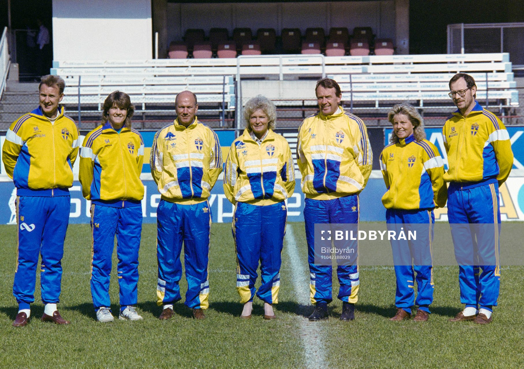 Ulf Lyfors, Pia Sundhage, Tommy Svensson, Gunilla Paijkull,