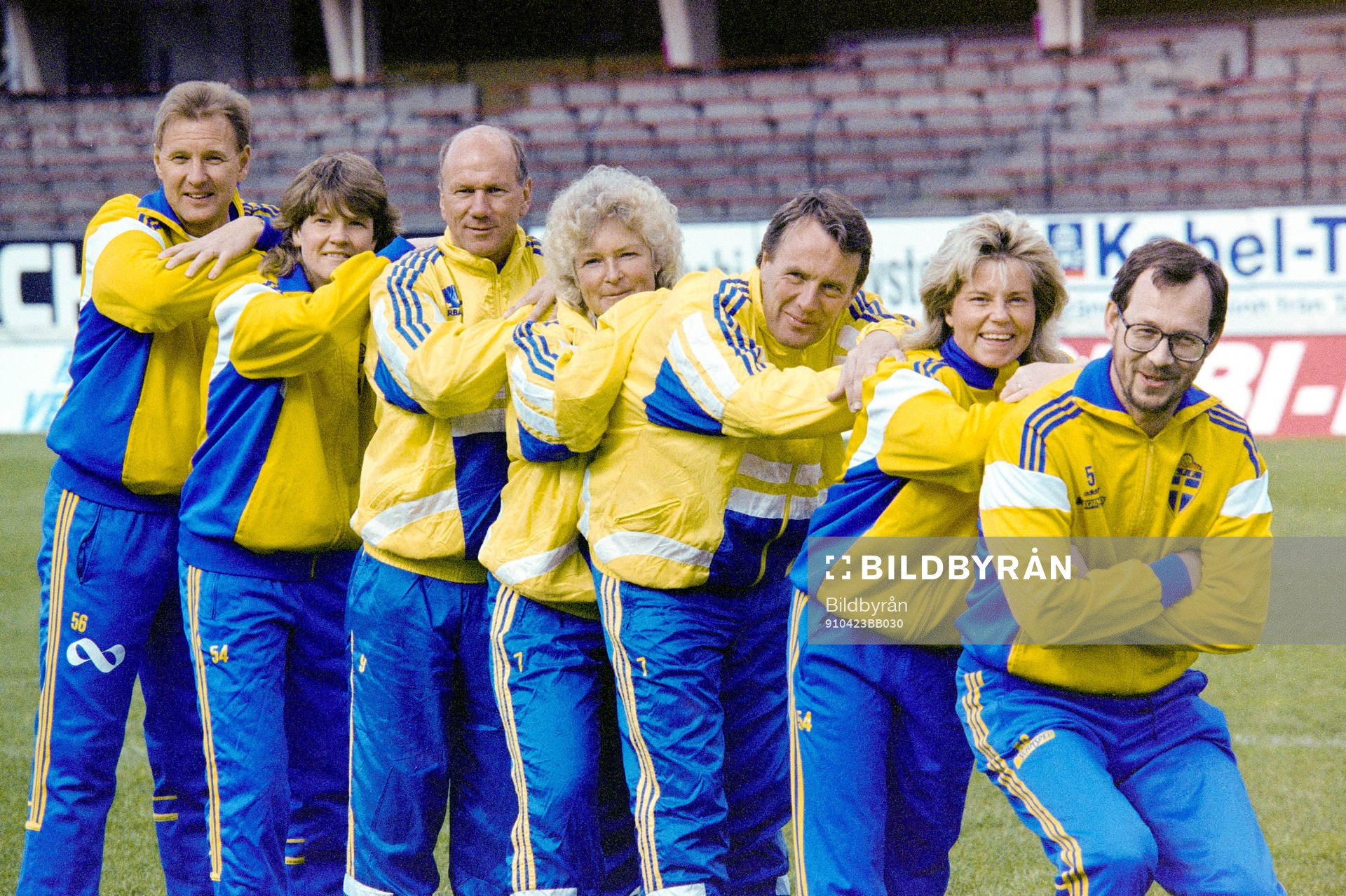 Ulf Lyfors, Pia Sundhage, Tommy Svensson, Gunilla Paijkull,