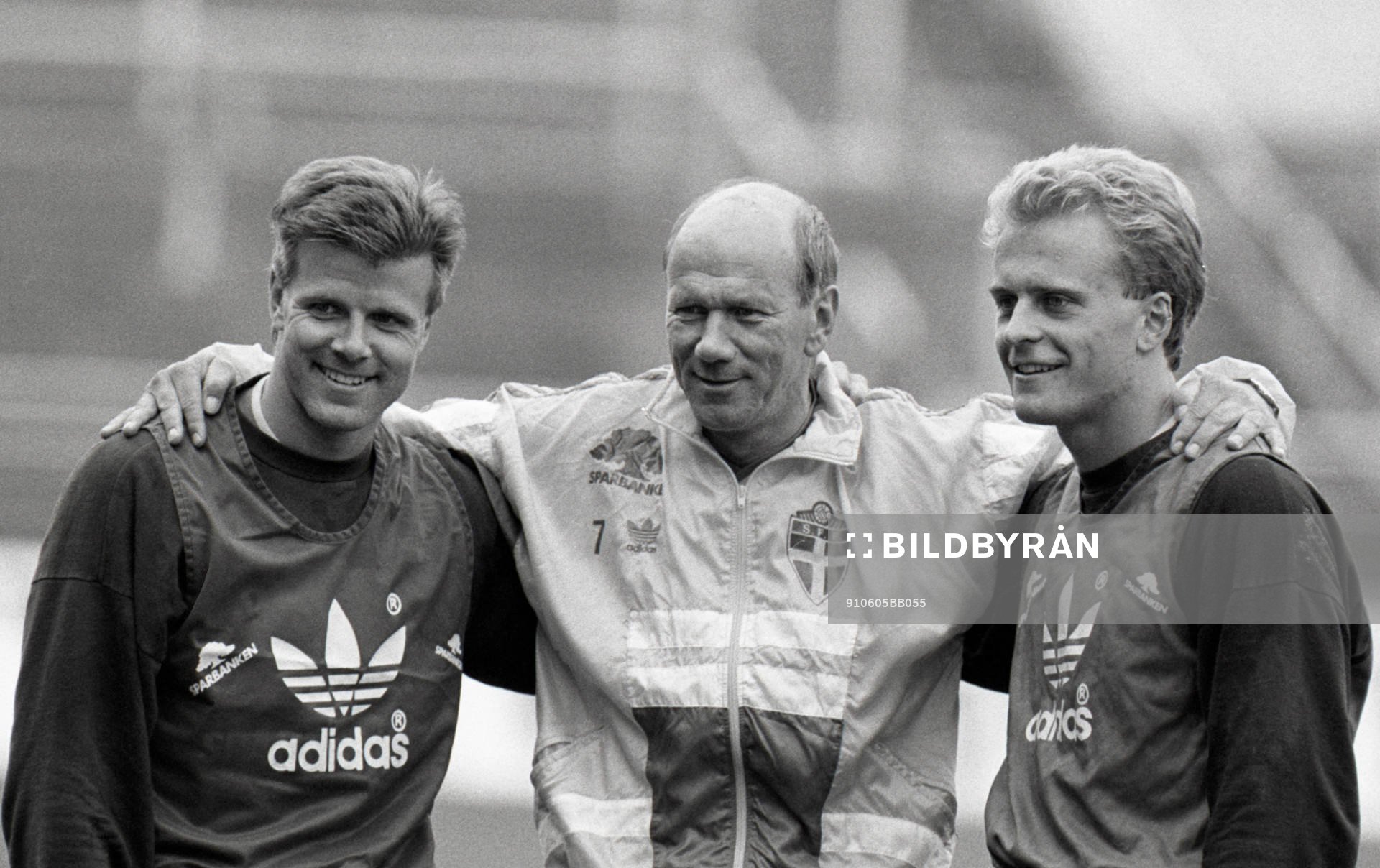 Roland Nilsson, Tommy Svensson, förbundskapten och Jonas