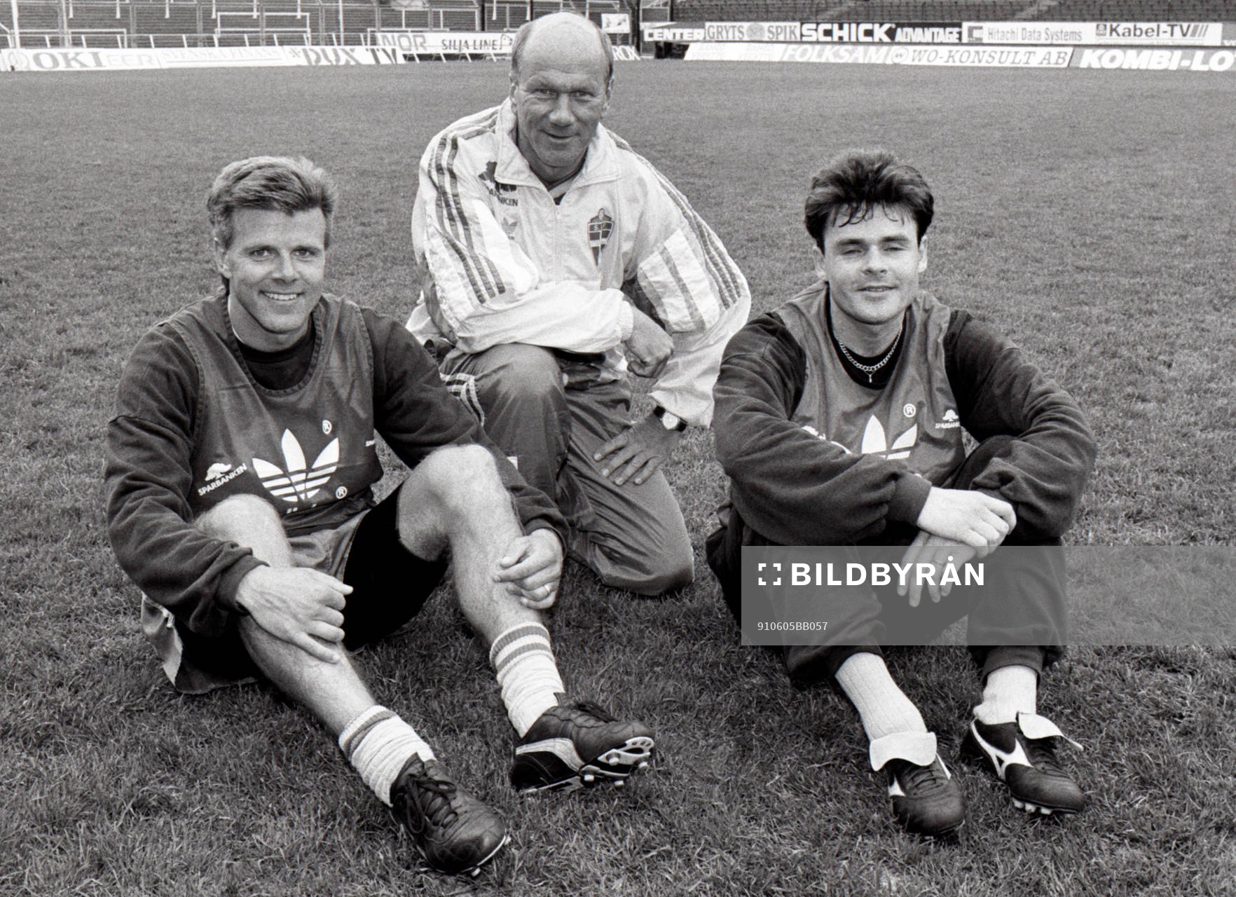 Roland Nilsson, Tommy Svensson, förbundskapten och Anders