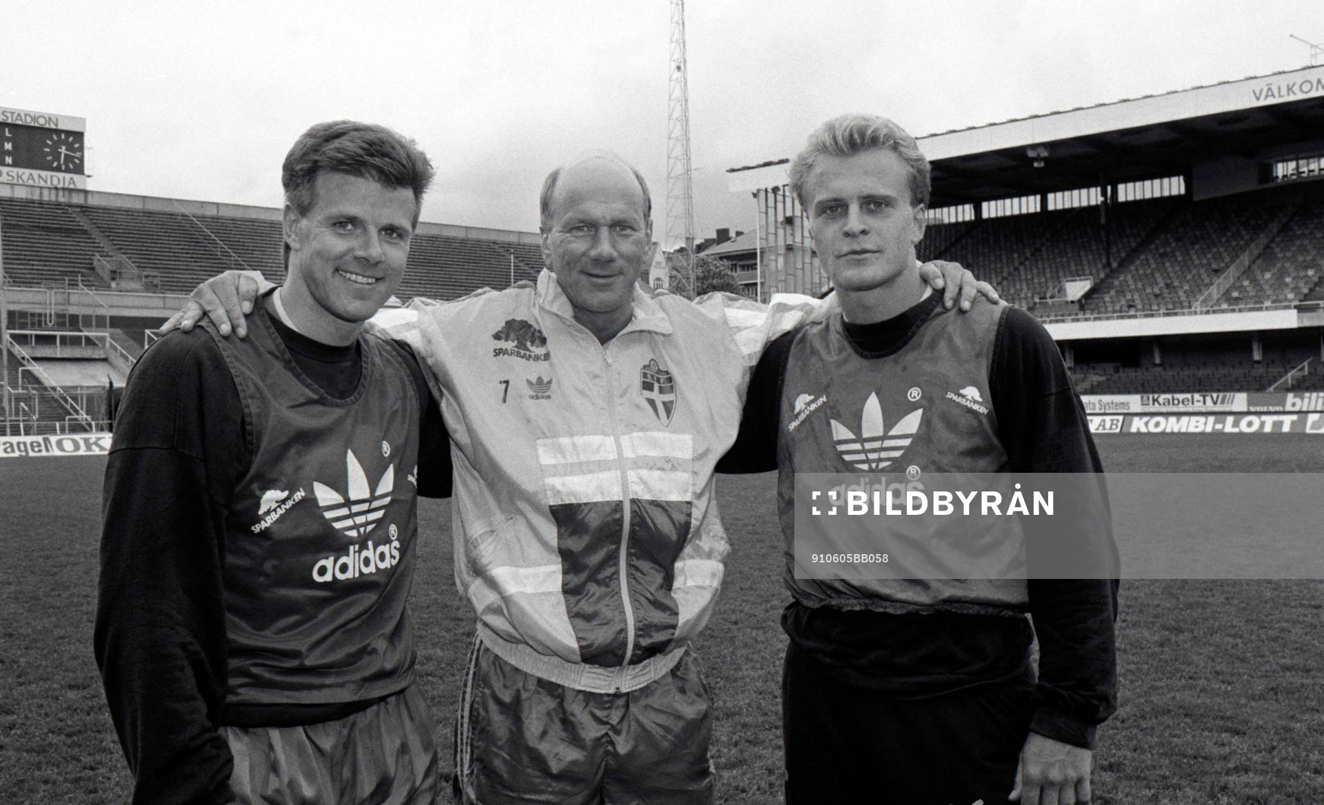  Roland Nilsson, Tommy Svensson, förbundskapten och Jonas Thern