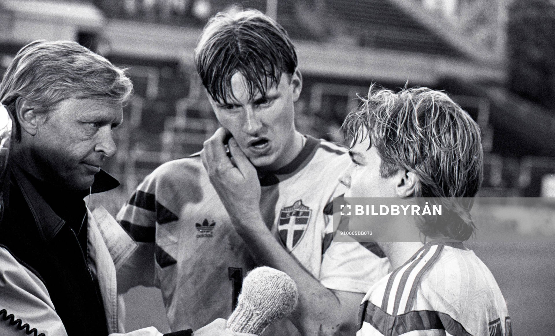  Agne Jälevik, reporter, TV, Kennet Andersson och Tomas Brolin