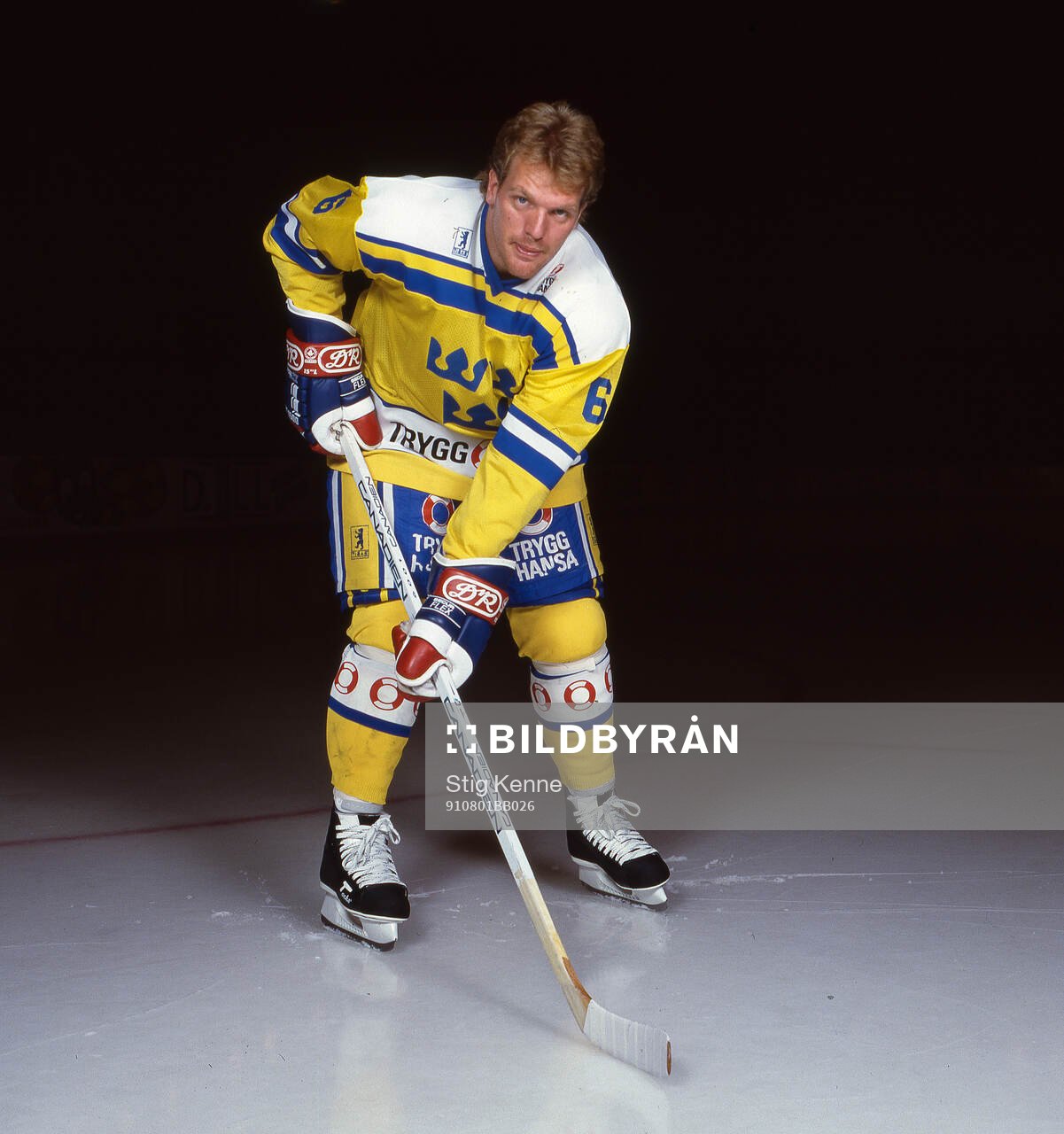 Calle Johansson of Sweden poses for a photo