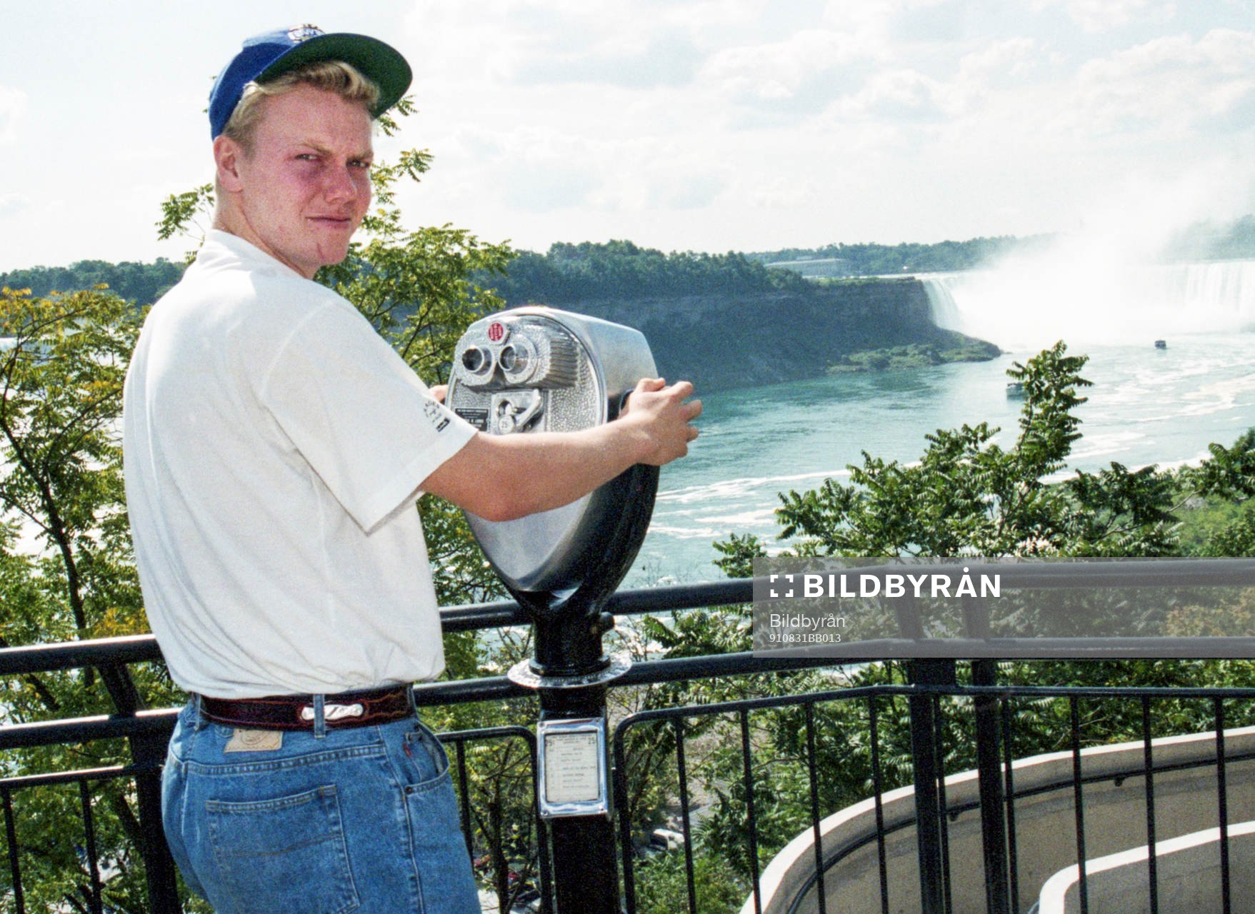 Landslaget och Mats Sundin besöker Niagarafallet