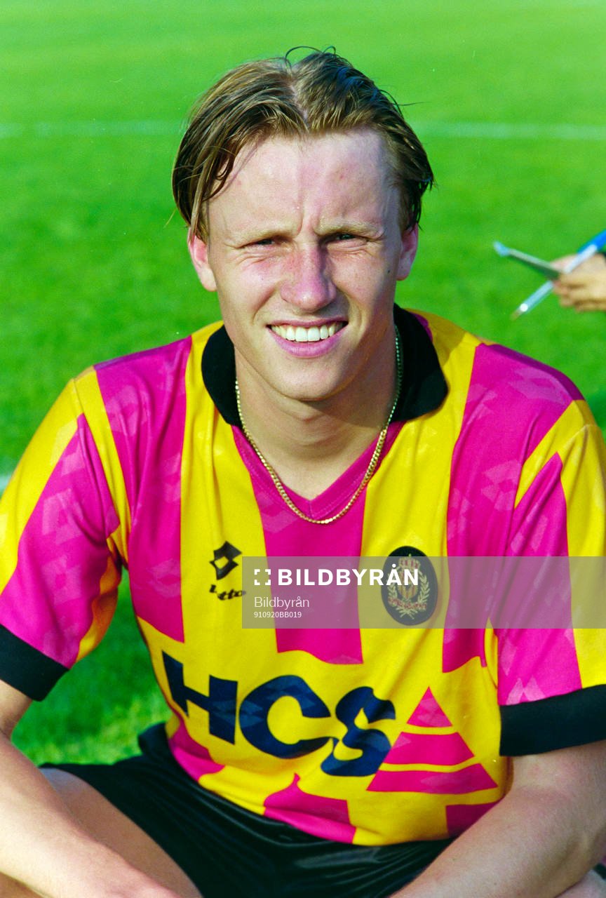 Kennet Andersson på en träningsmatch i Karlstad