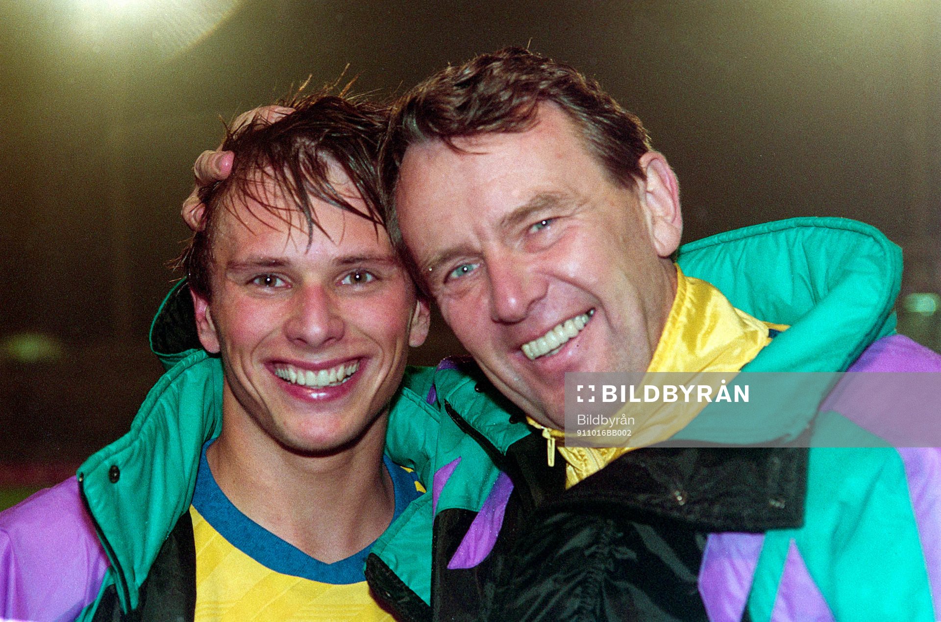 Matchhjälten Jonas Axeldal och Nils Andersson,