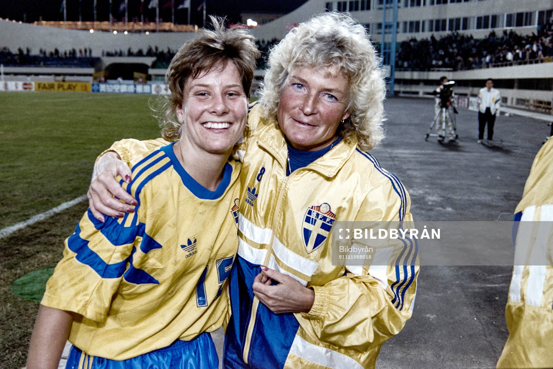  Helen Nilsson och Gunilla Paijkull, förbundskapten, Sverige.