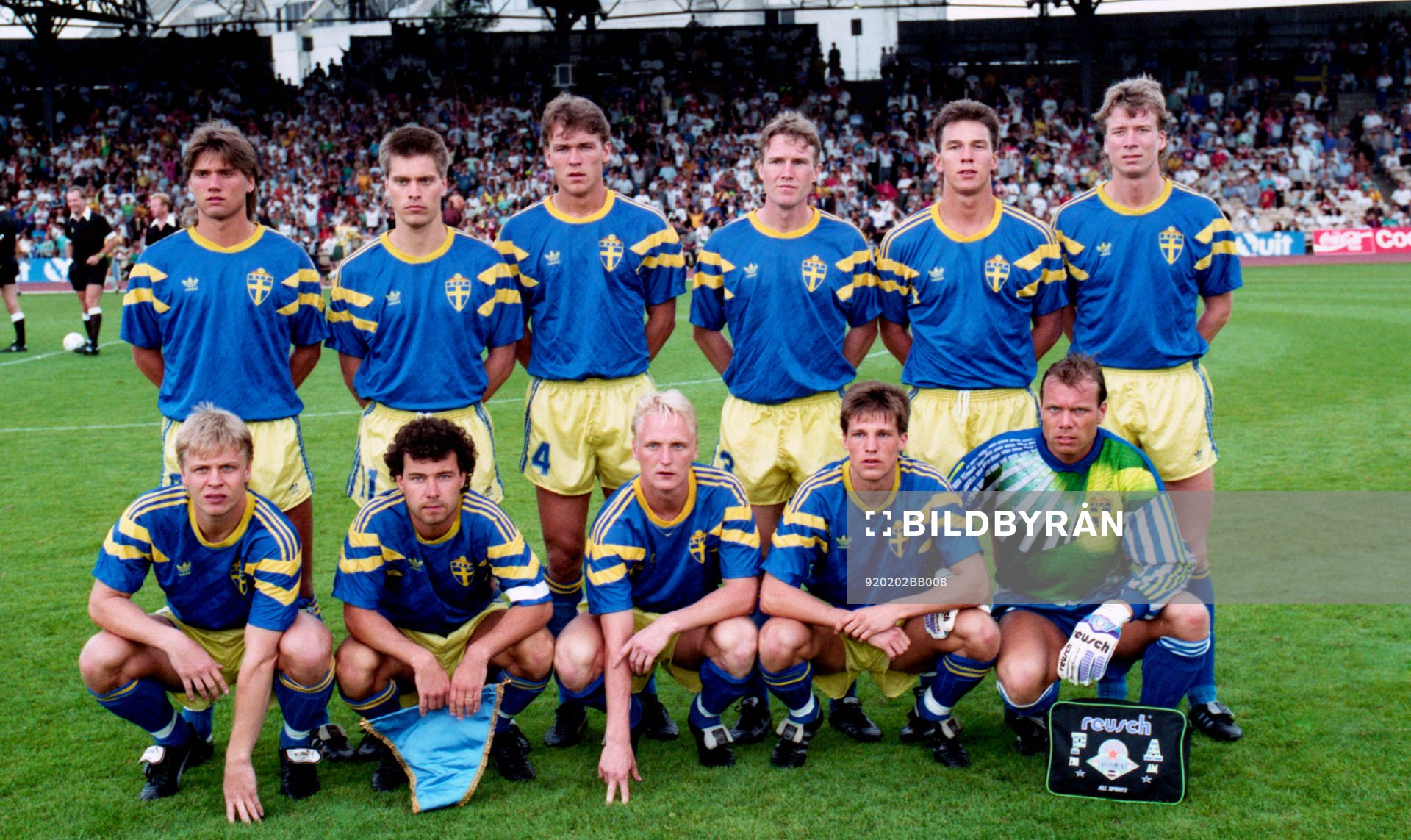 Bakre raden fr. v: Jonny Rödlund, Jan Jansson, Magnus