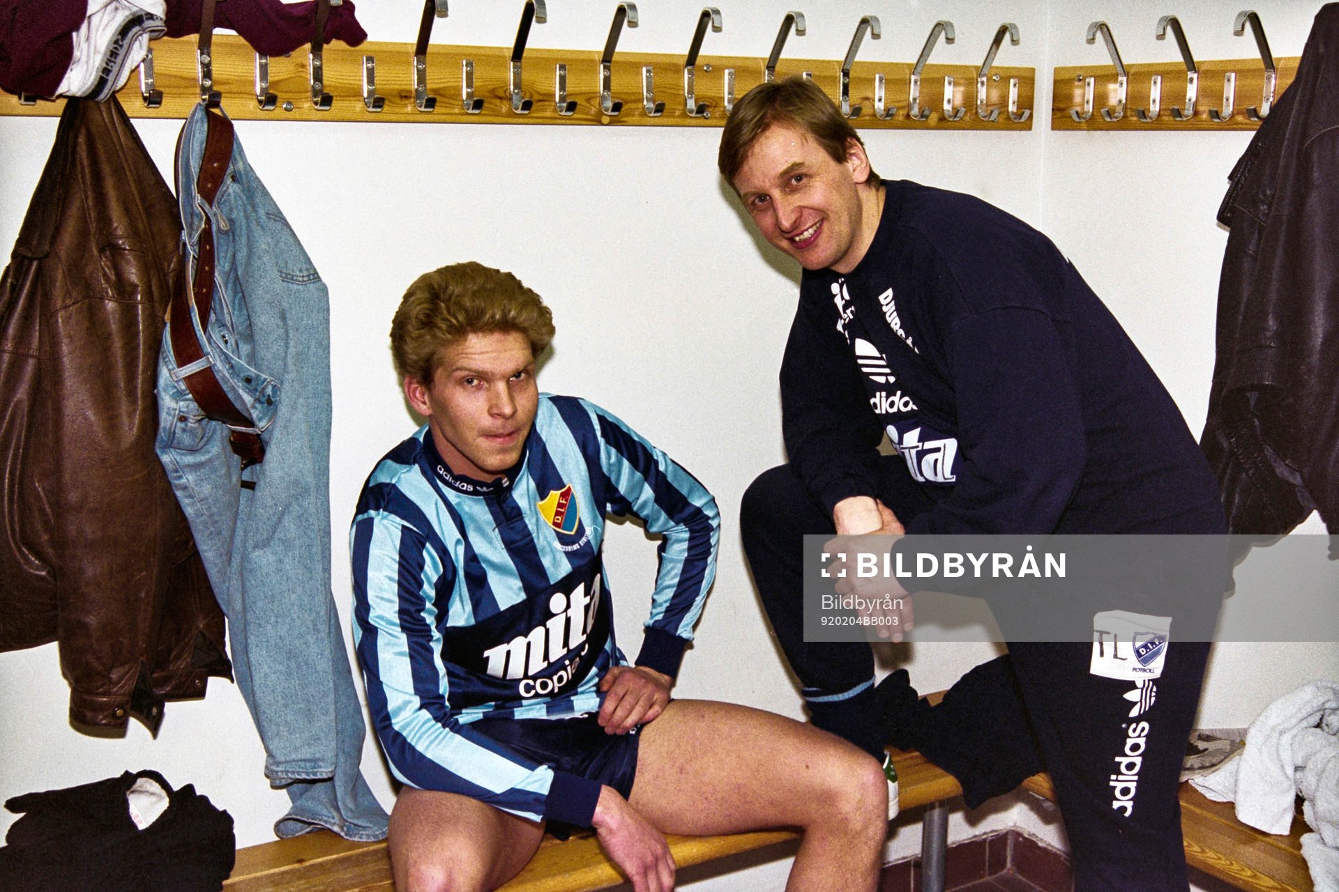 Robert Eriksson och Thomas Lundin, tränare, Djurgården