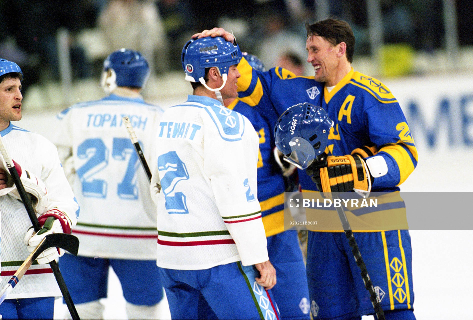 Börje Salming, Sverige och William Stewart, Italien