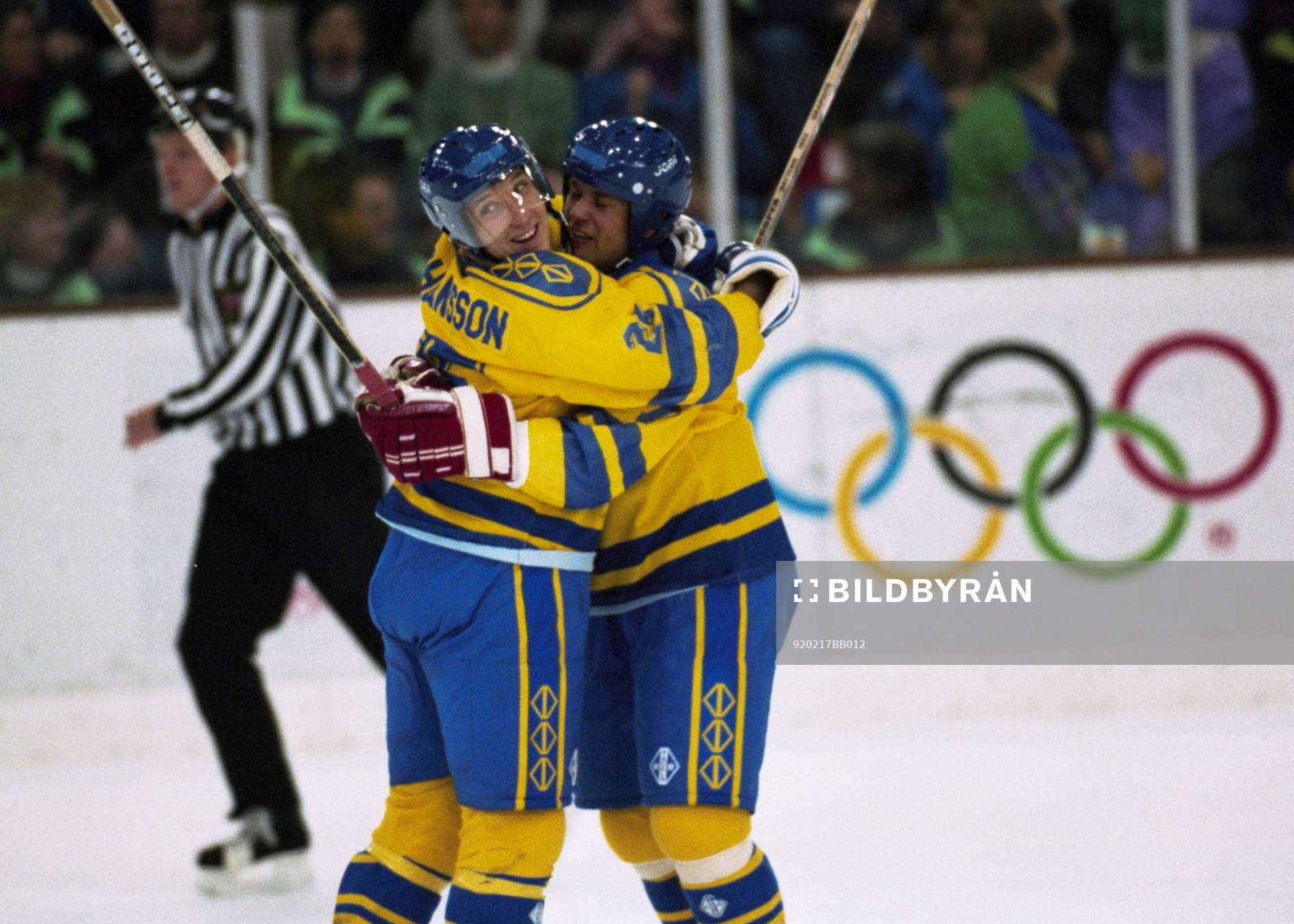 Mikael Johansson och Bengt-Åge Gustafsson jublar