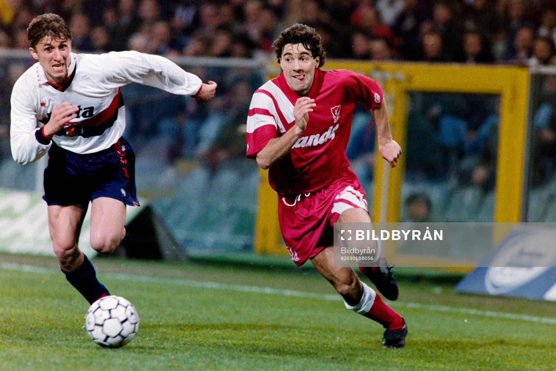Fotboll, Uefacupen, Genua - Liverpool, 2-0
