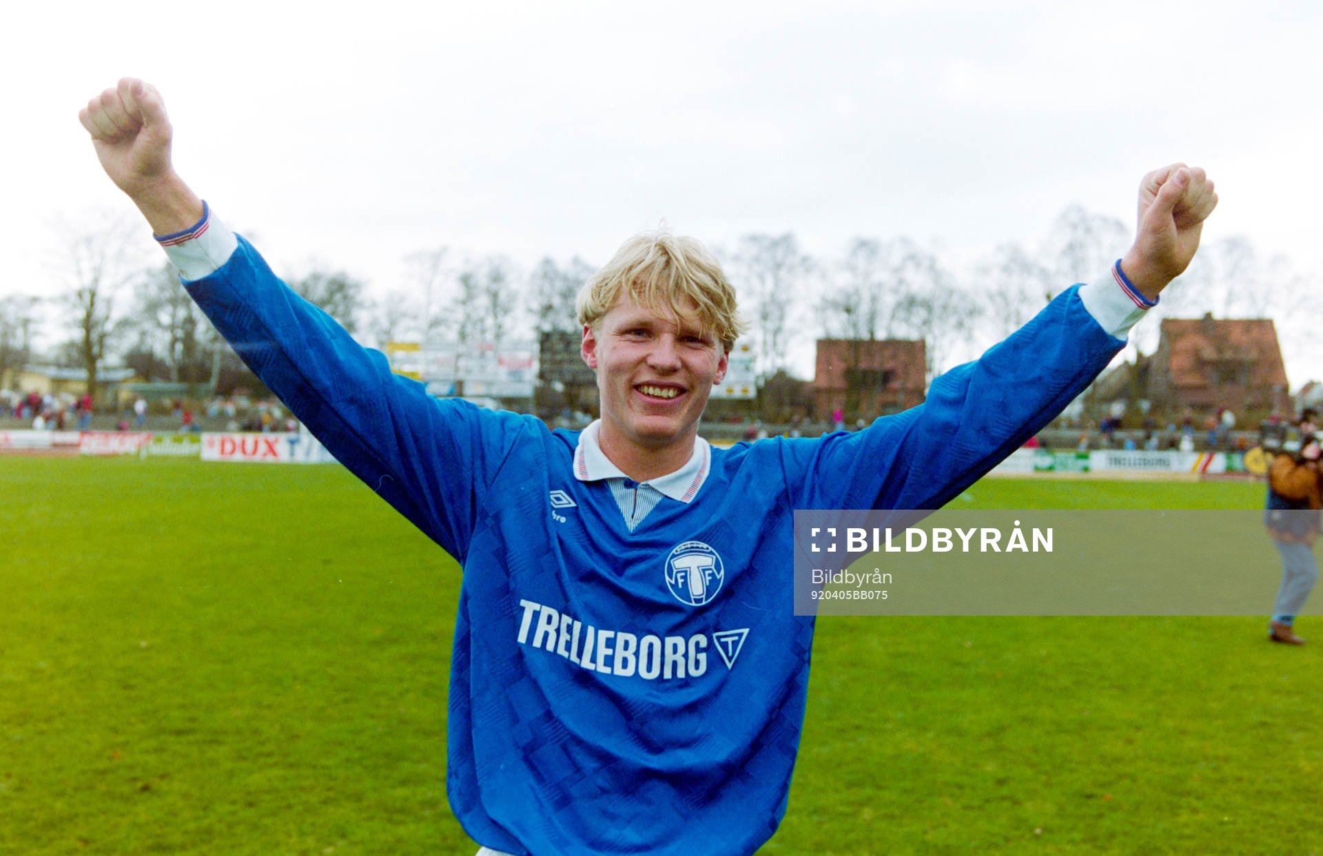 Trelleborgs matchjälte Mats Lilienberg jublar