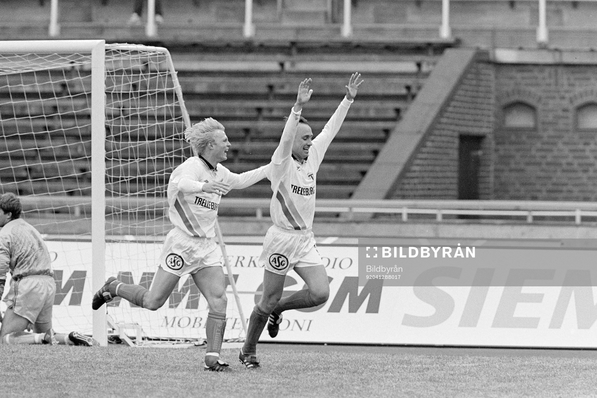 Mats Lilienberg och Mikael Rasmusson, Trelleborg jublar