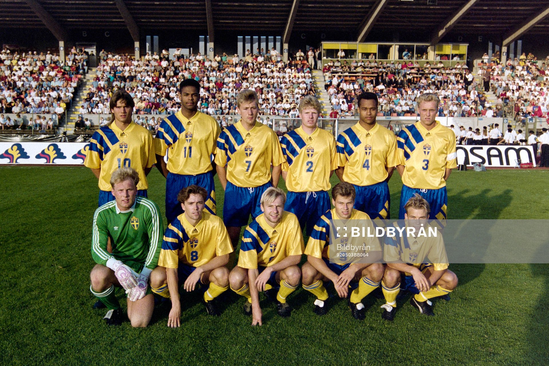 Startelva, bakre fr.v. Jonny Rödlund, Pascal Simpson,