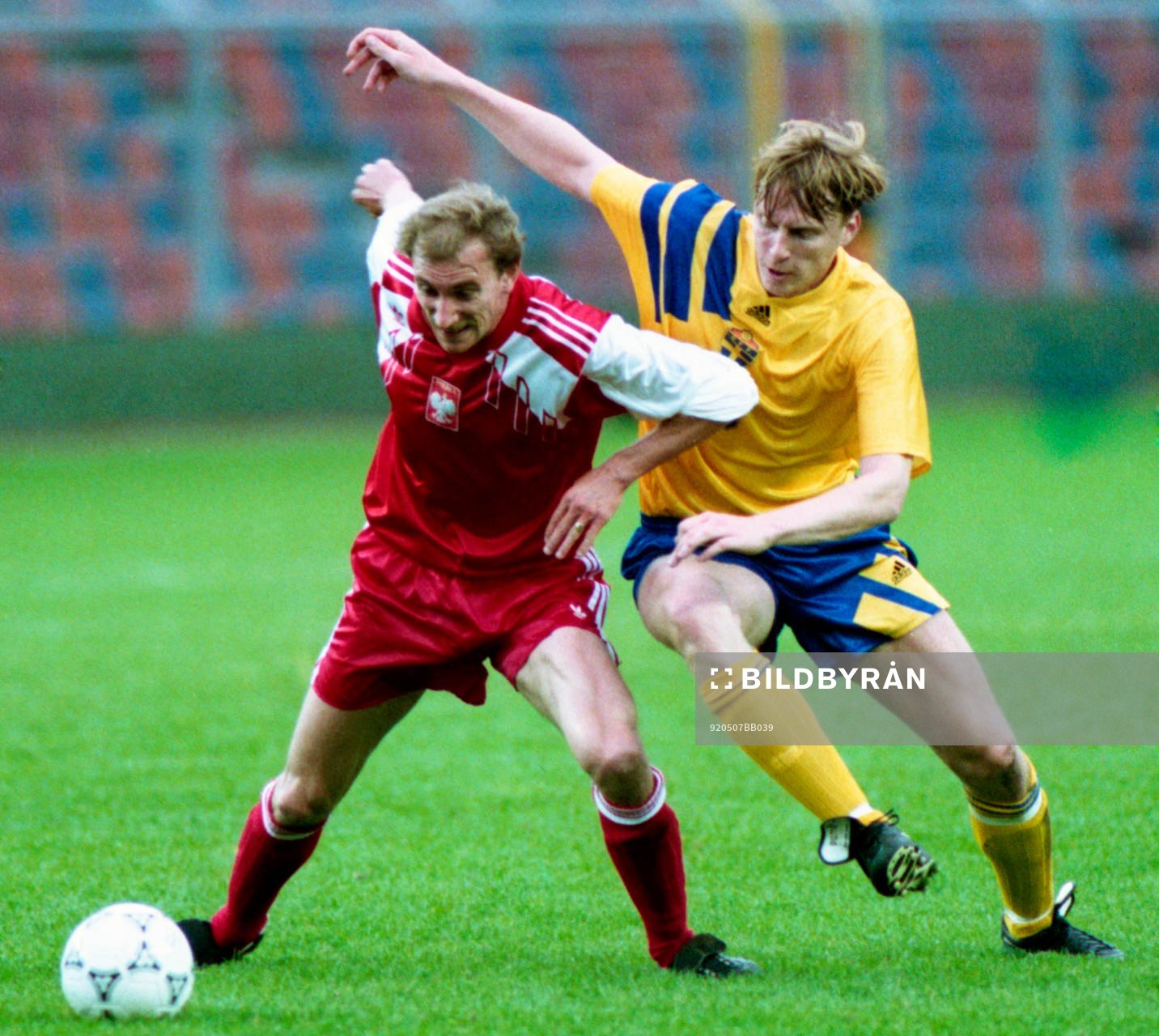 Fotboll, Sverige - Polen, 5-0