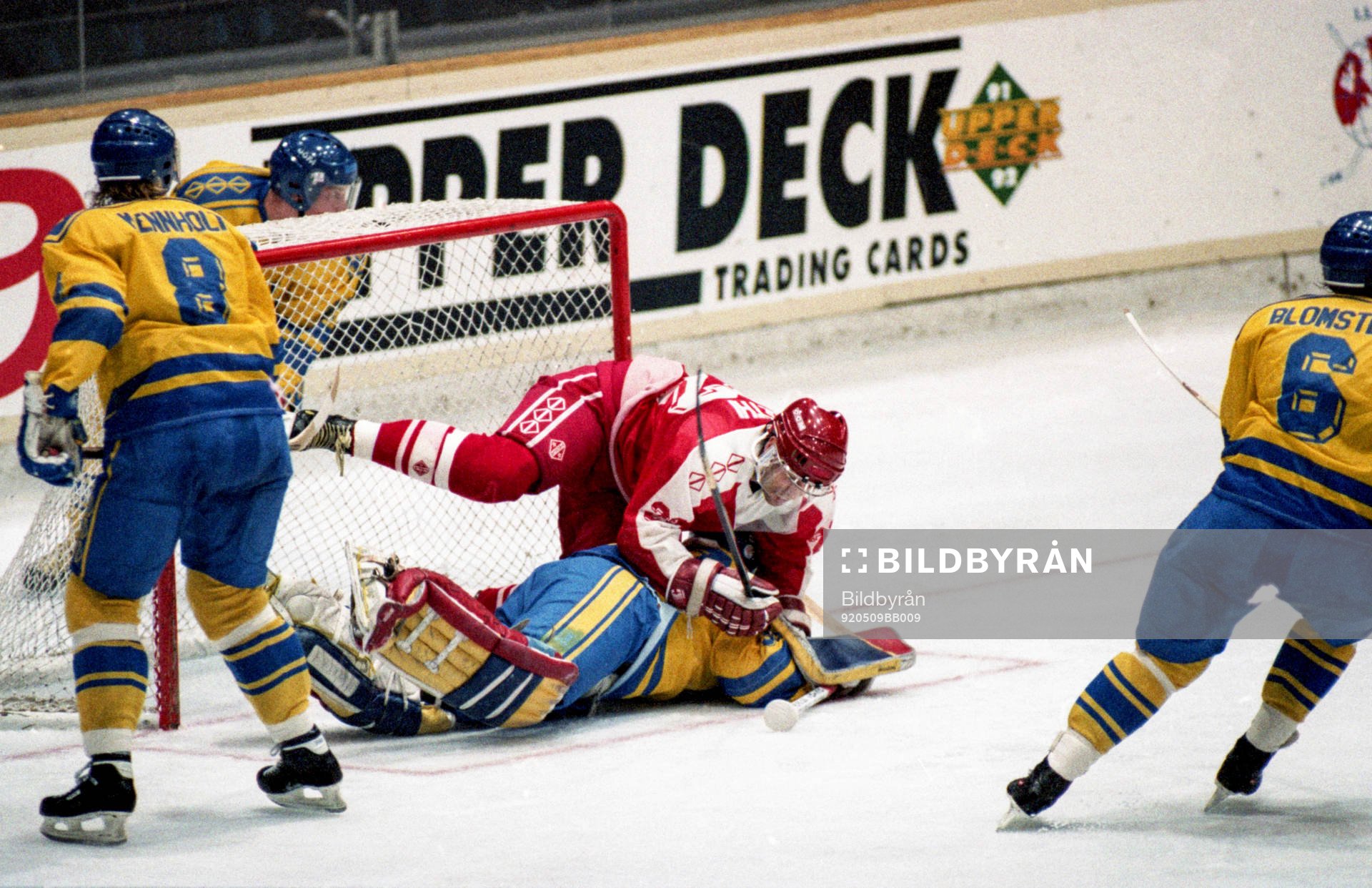 Tommy Söderström, målvakt, Sverige får en schweizisk