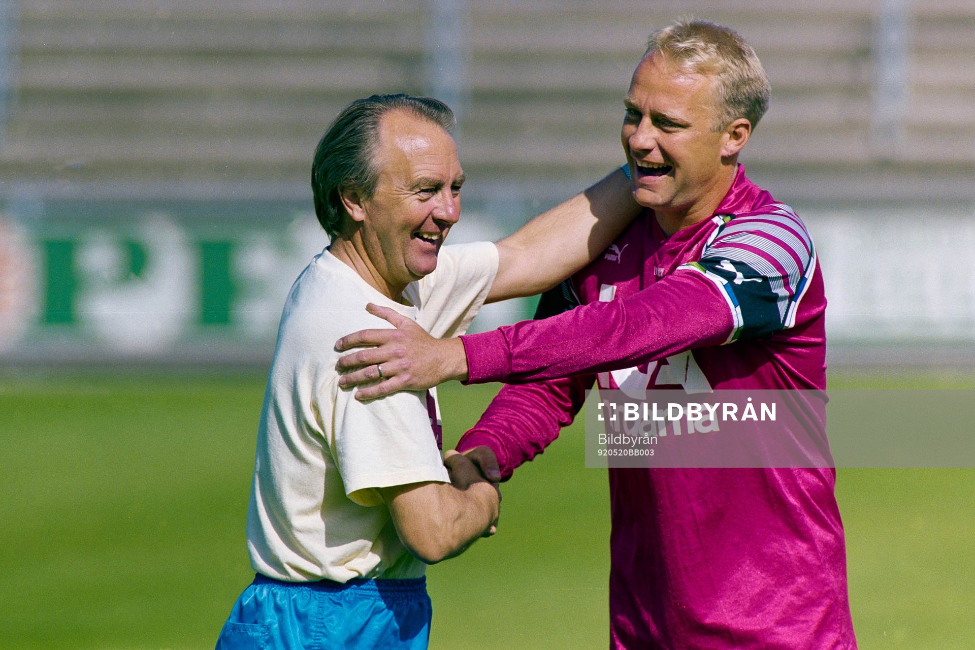 Bosse Nilsson, tränare och nyförvärvet Mats Magnusson