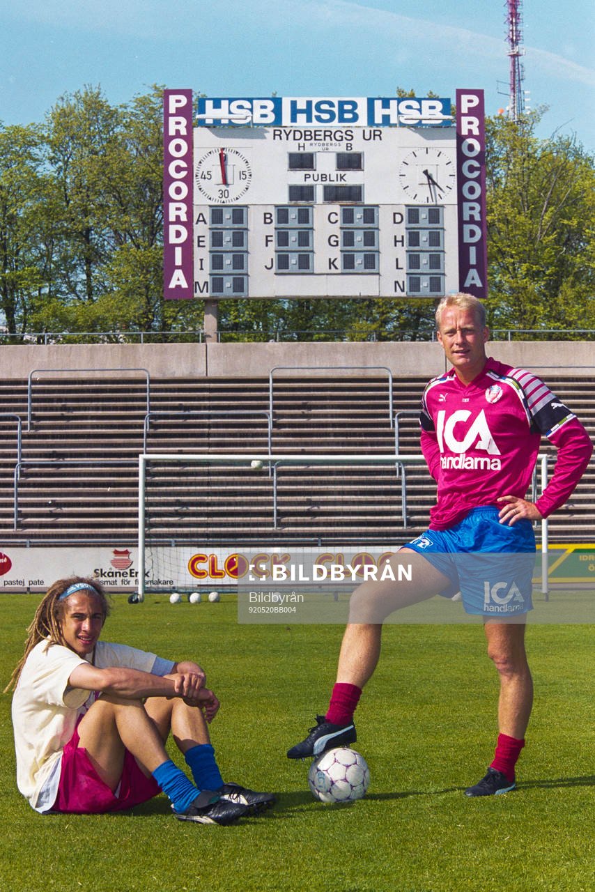 Henrik Larsson och nyförvärvet Mats Magnusson