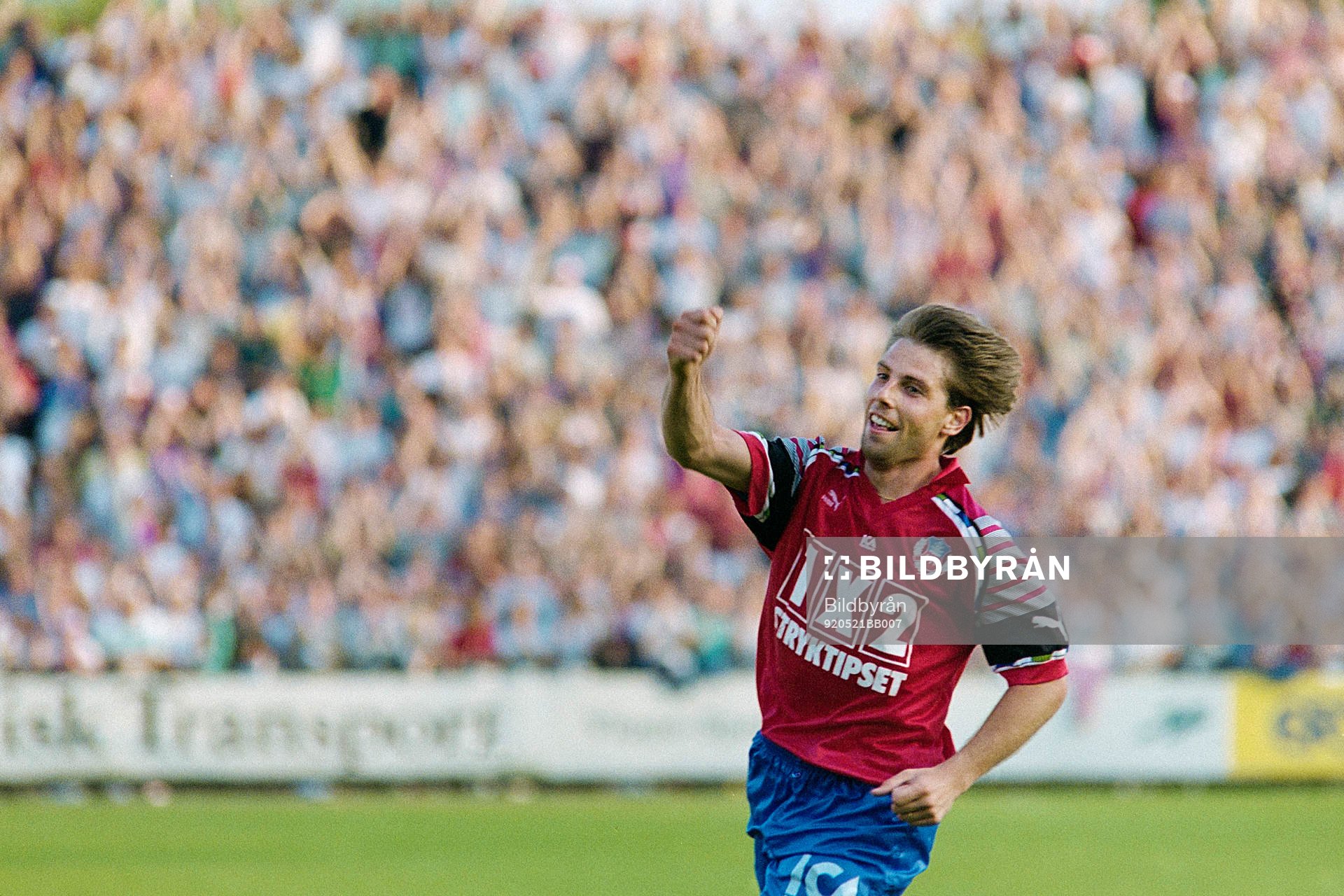  Jonas Dahlgren, Helsingborg jublar efter sitt mål.