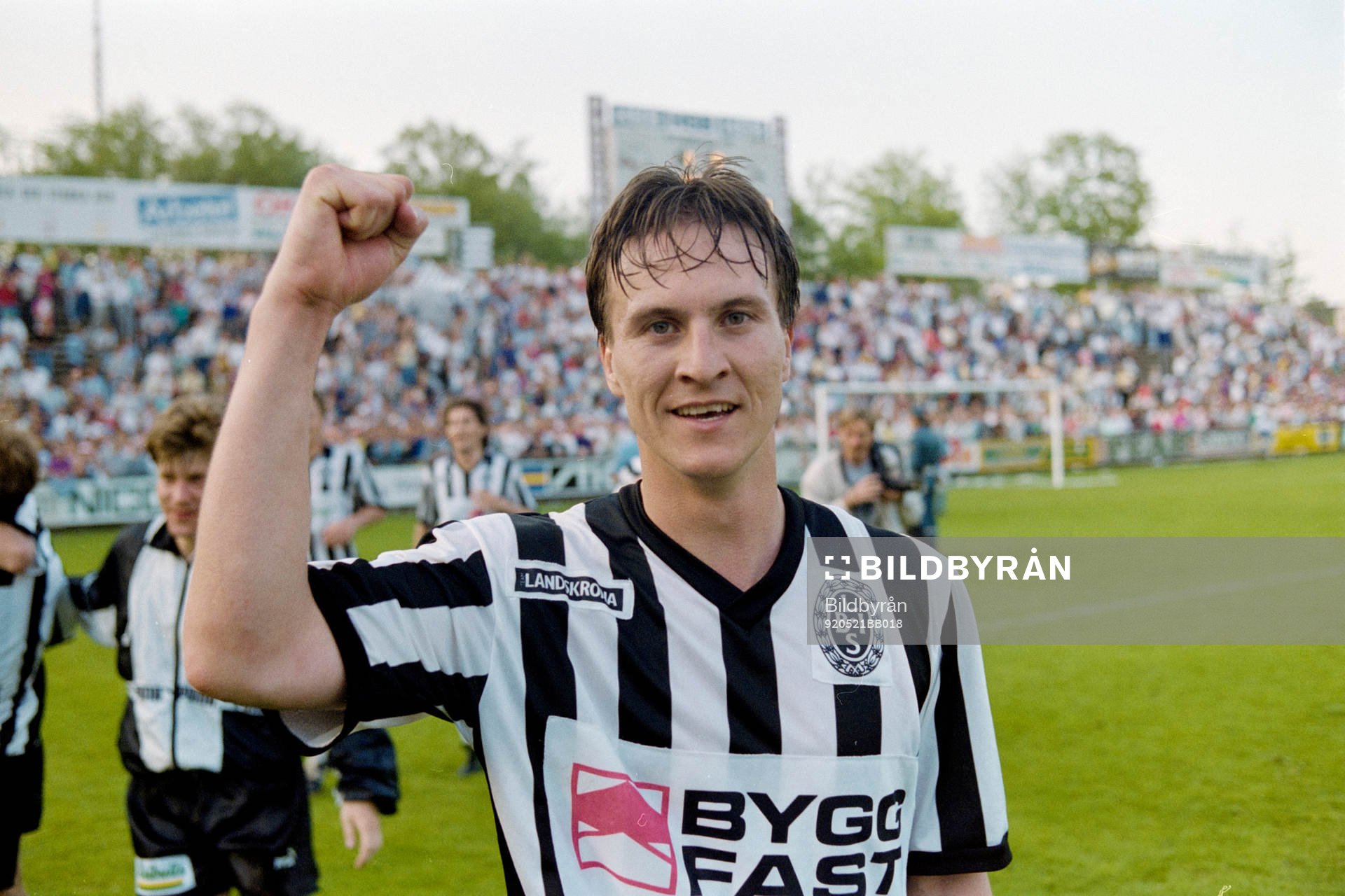  Per Harrysson blev stor matchhjälte för Landskrona med sina två mål.