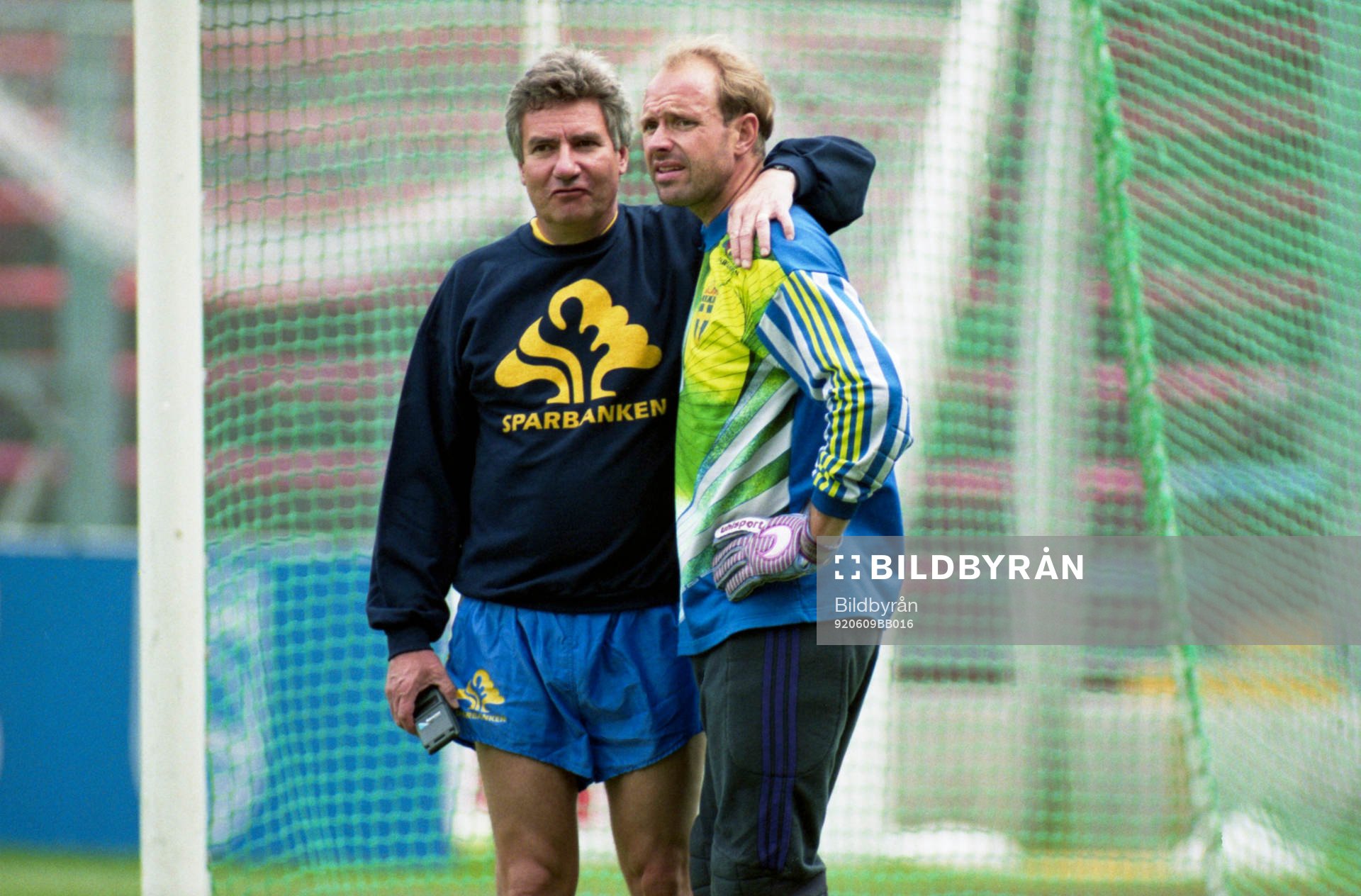 Jan Ekstrand läkare och Thomas Ravelli, målvakt