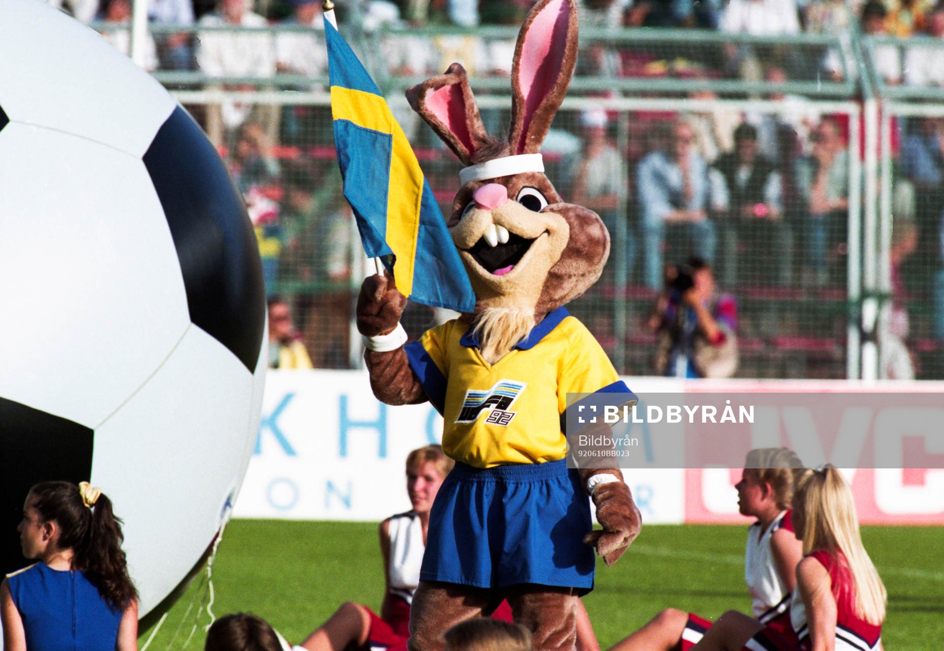 Maskot på planen