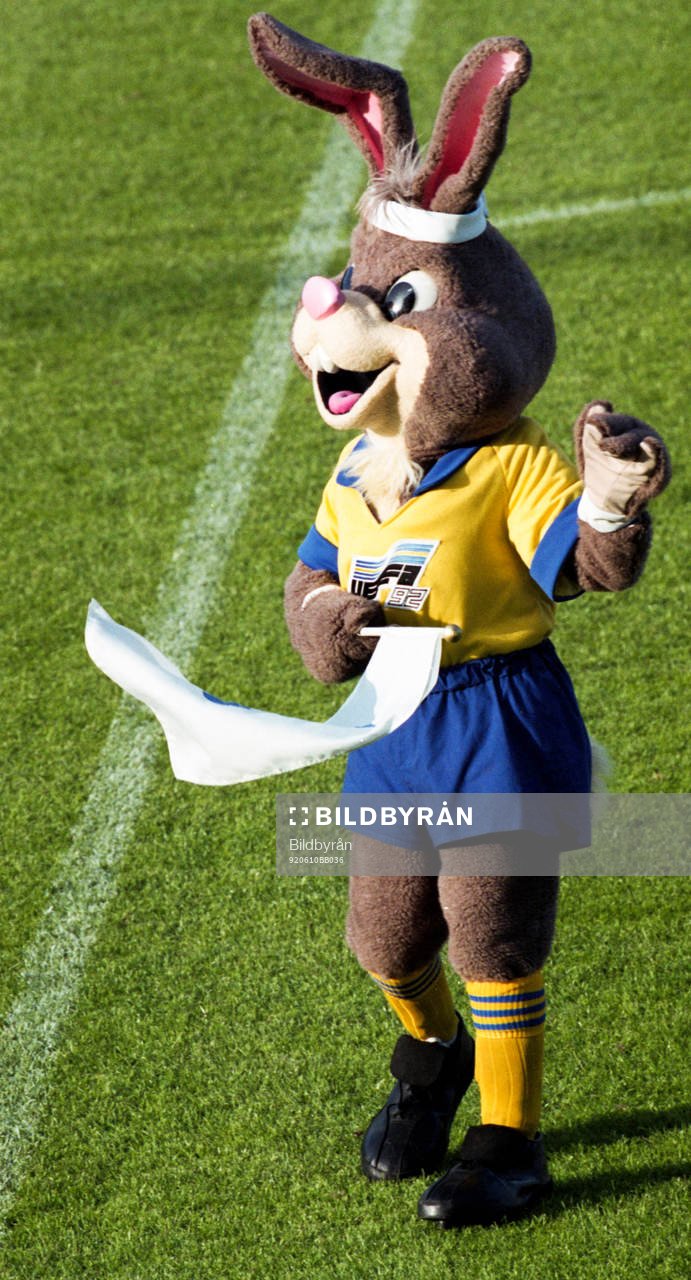 Maskot på planen