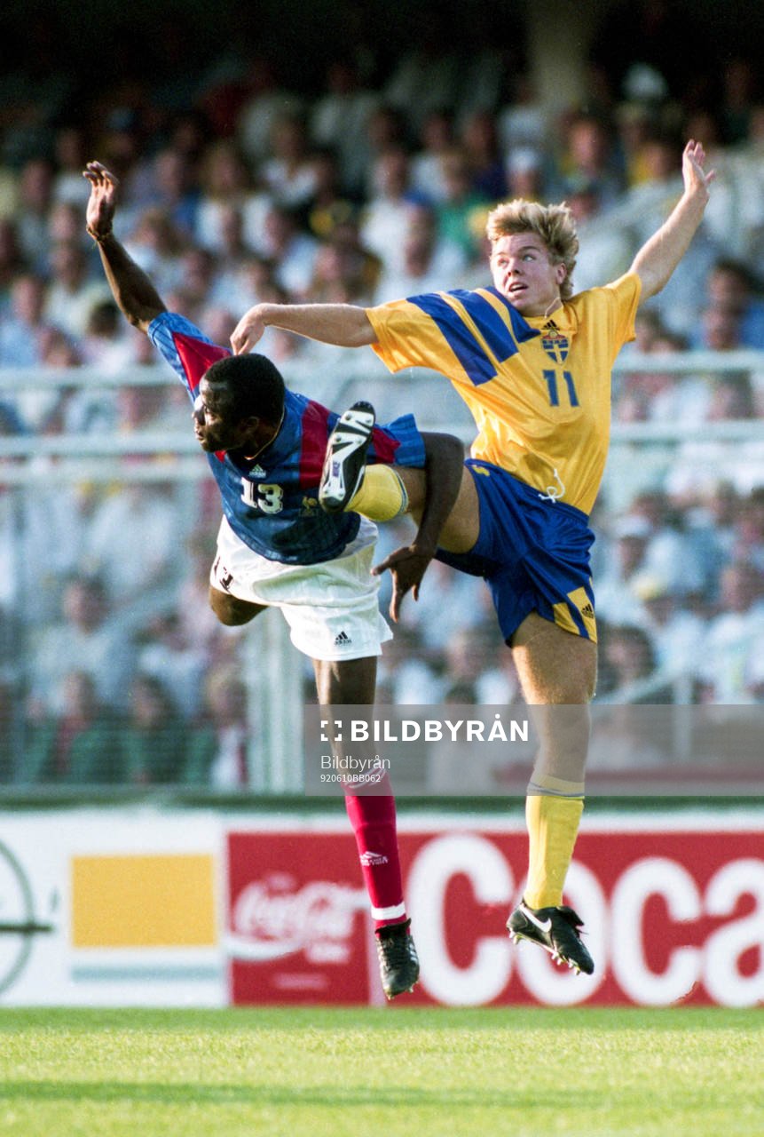 Basile Boli, Frankrike och Tomas Brolin, Sverige