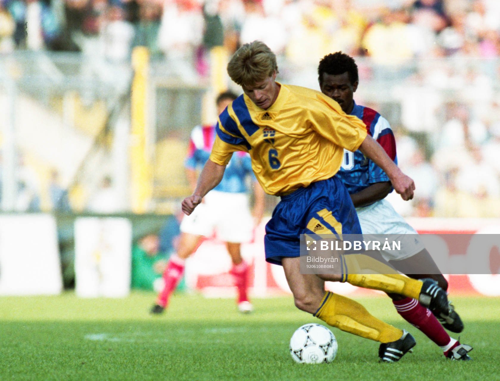  Stefan Schwarz, Sverige.
© Bildbyrån - EM92